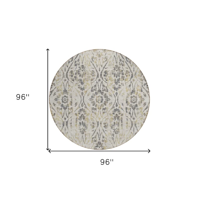 HomeRoots Floral Transitional Rectangle Outdoor Rug
