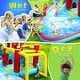 preview thumbnail 5 of 7, 7 in1 Inflatable slide water park bouncing house Soccer garden bouncer,Splash pool,Water gun,Climbing wall,Basketball,Football