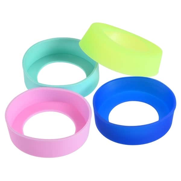 4pcs Water Bottle Boots 57mm ID Bottom Cover Green Blue Pink Cyan - Green  Blue Pink Cyan - Bed Bath & Beyond - 35515306