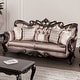 preview thumbnail 1 of 22, Furniture of America Cintel Traditional Velvet Tufted Wingback Sofa Dark Cherry