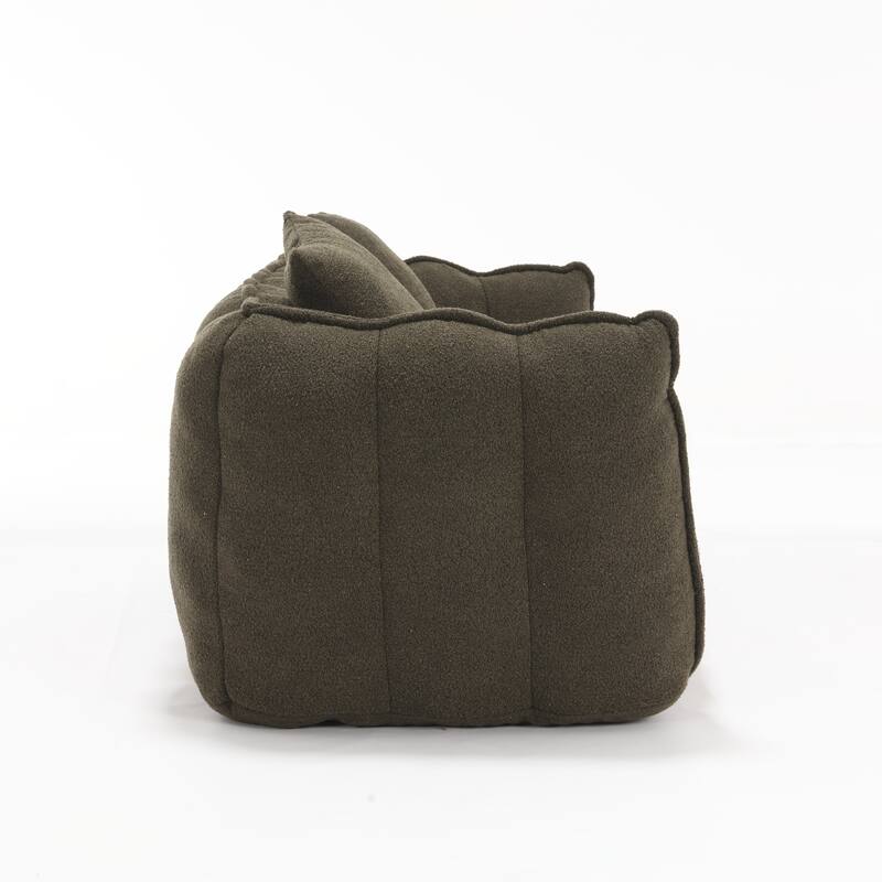 Soft beanbag chair with high resilience foam core for two people