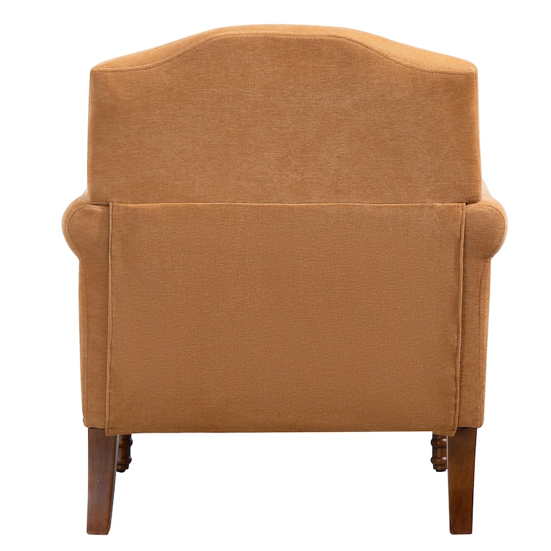 Chenille Accent Chair with Nailhead Trim