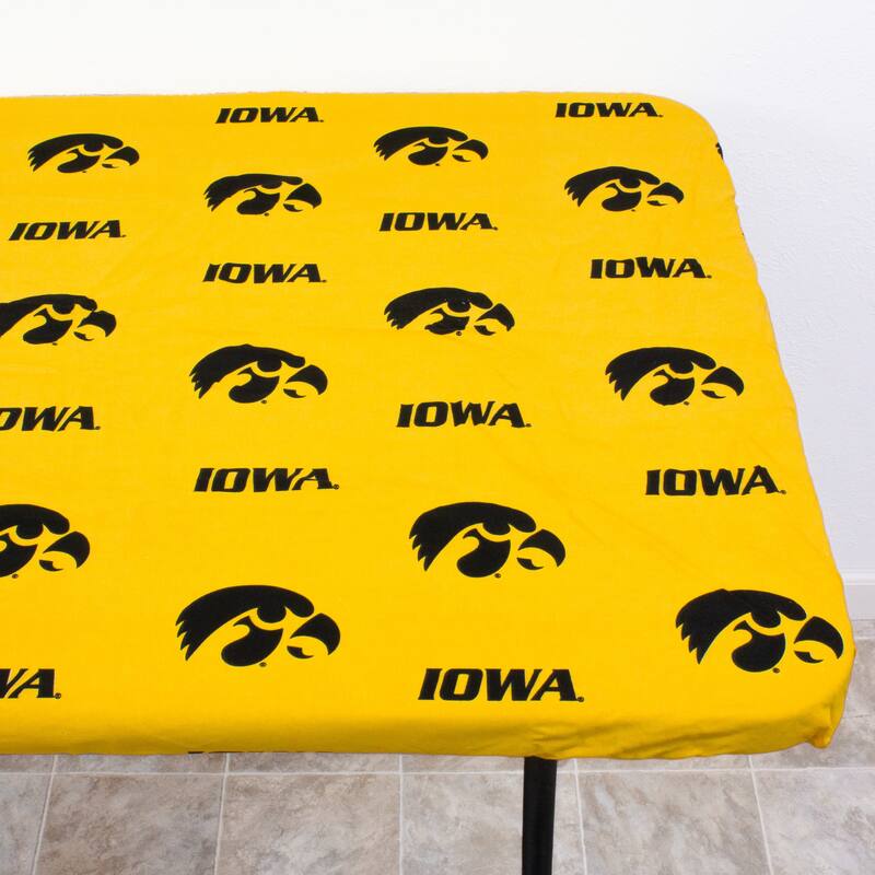 Iowa Hawkeyes Tailgate Fitted Tablecloth, 33" x 33", Card Table