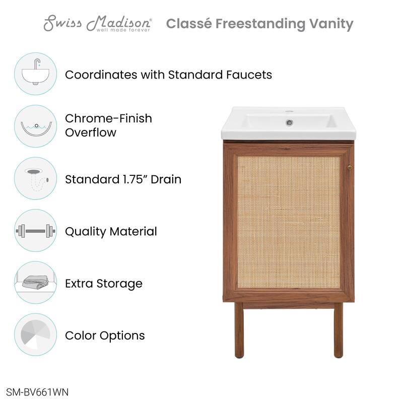 Classe Bathroom Vanity in Oak