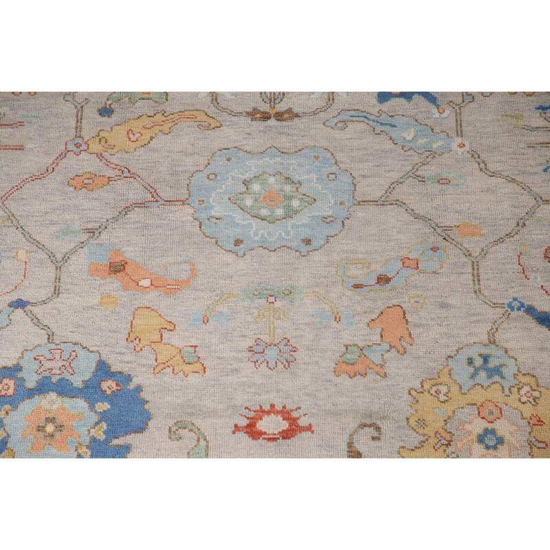 Oushak Oriental Area Rug Handmade Wool Carpet - 8'2" x 9'7"