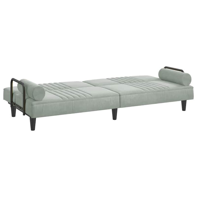 vidaXL Sofa Bed with Armrests Couch Recliner Loveseat Folding Daybed Velvet - 80.7" x 35" x 27.6"