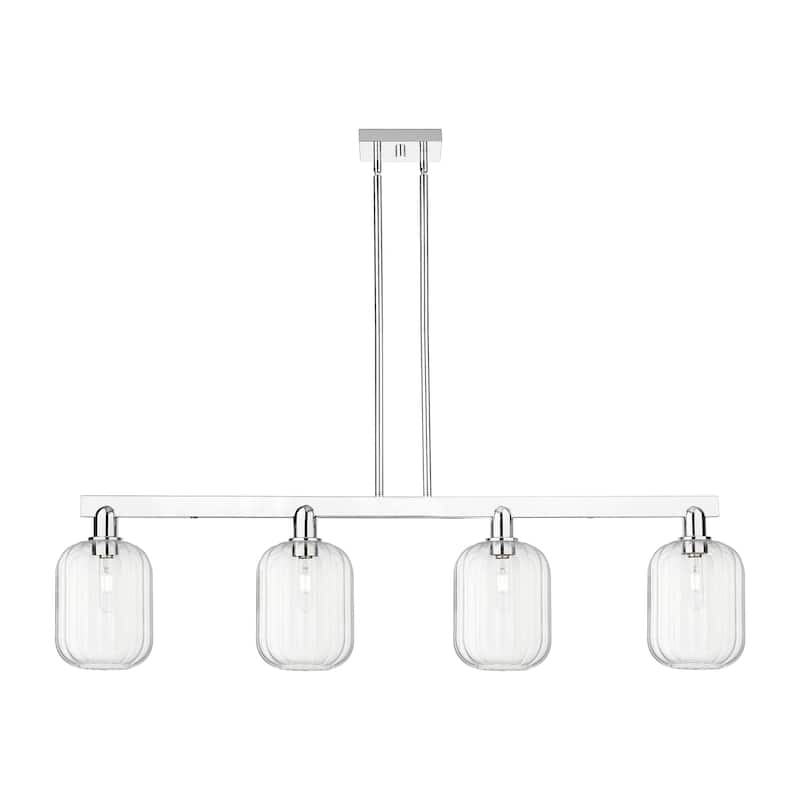 Innovations Lighting 716-4I-13-48 Preston Linear Cylinder Preston 4 - Polished Chrome / Clear