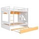 preview thumbnail 4 of 4, Full Bunk Bed with Trundle, Multiple Shelves, and Stairs, Ensuring Safety