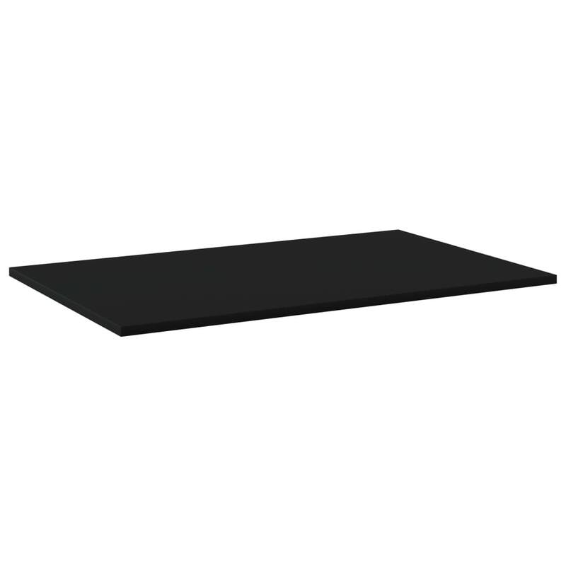 vidaXL Bookshelf Boards 4 pcs Black 31.5"x19.7"x0.6" Chipboard