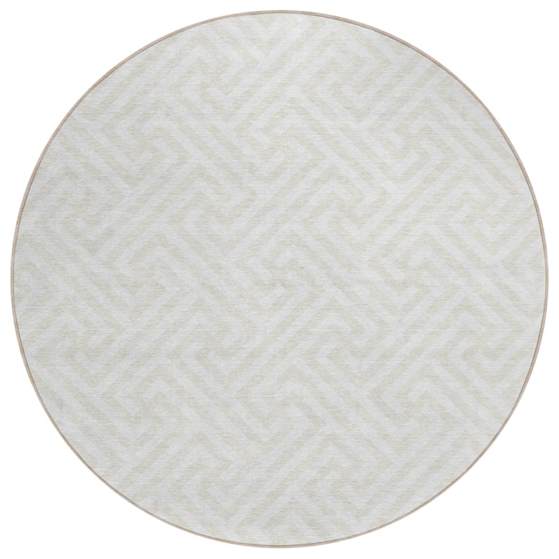HomeRoots Geometric Transitional Rectangle Outdoor Rug
