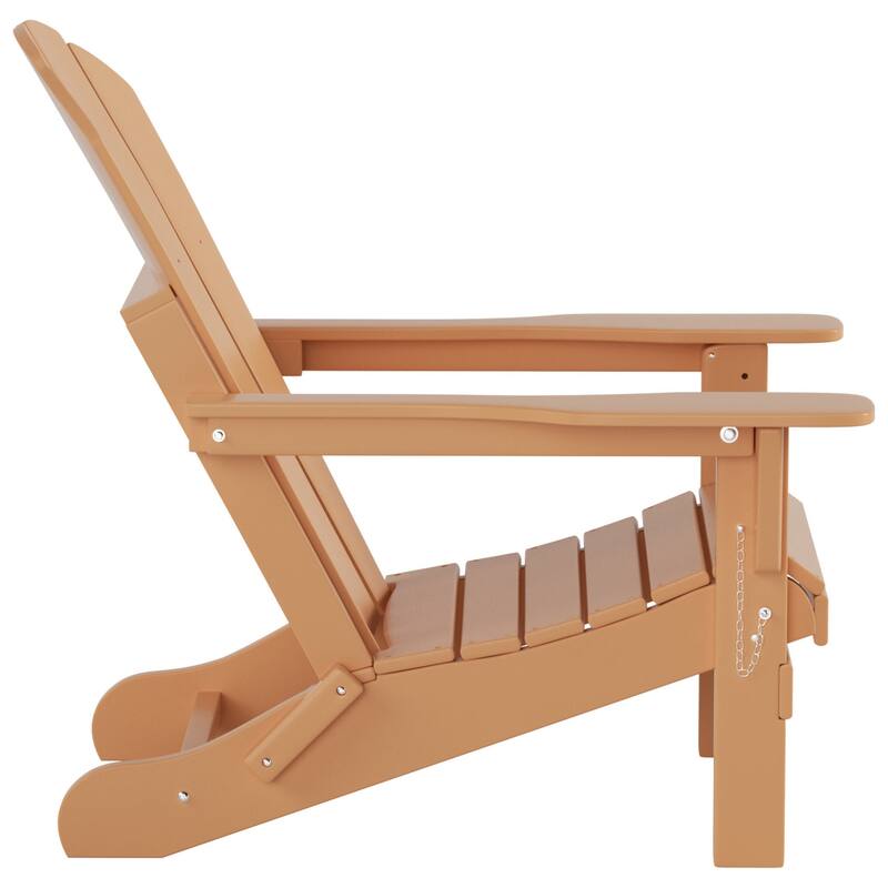 POLYTRENDS Laguna All Weather Poly Outdoor Adirondack Chair - Foldable (Set of 4)