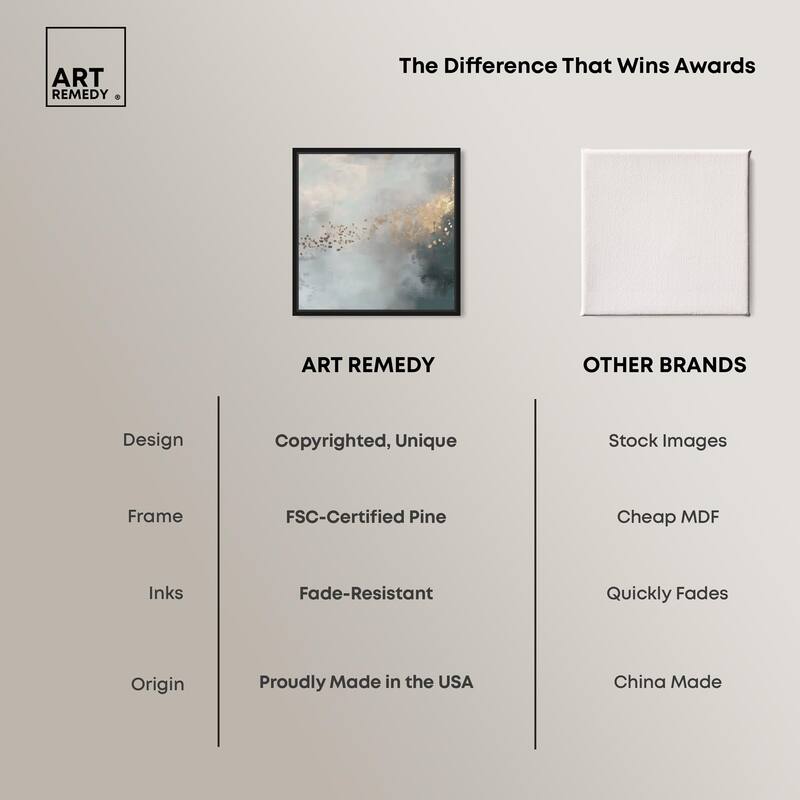 Silvered Hues and Gold I Canvas by Art Remedy
