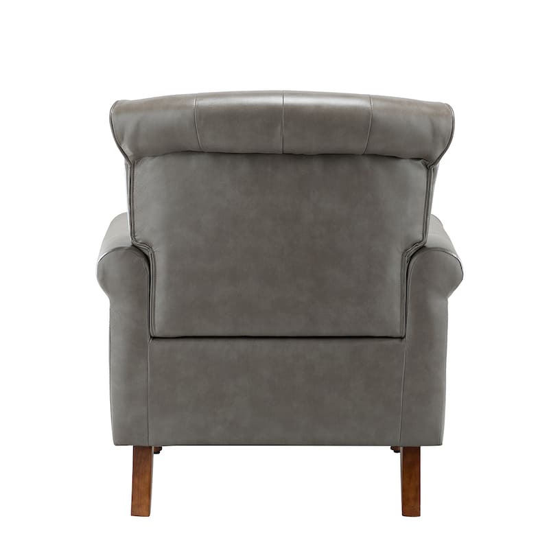 Mycenae Upholstered Accent Armchair with Nailhead Trim Set of 2