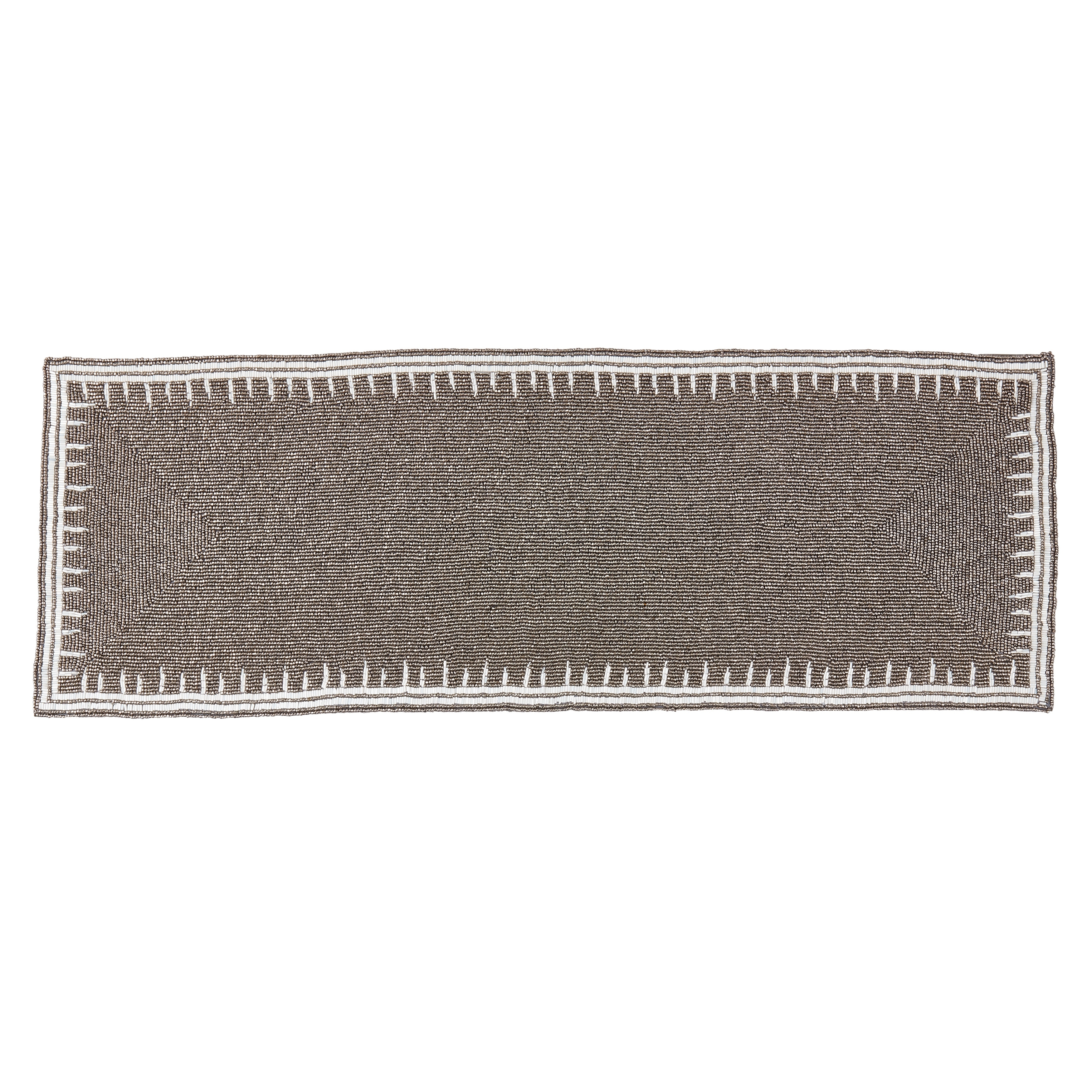 Saro Lifestyle Timeless Elegance Beaded Table Runner - 13"x35