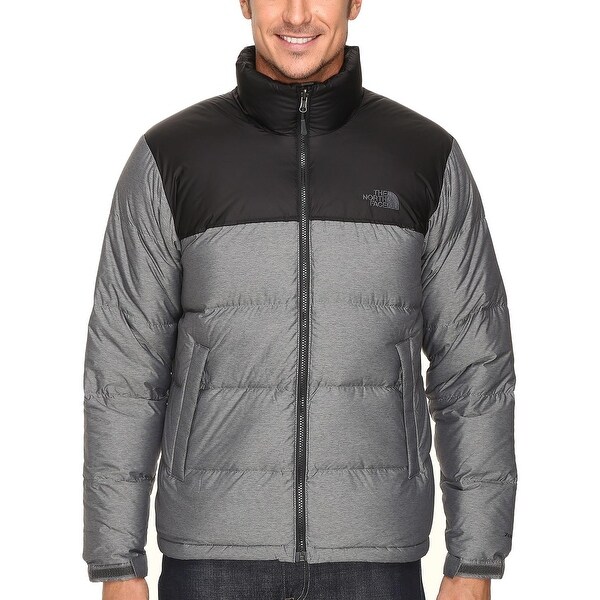 grey puffer jacket north face