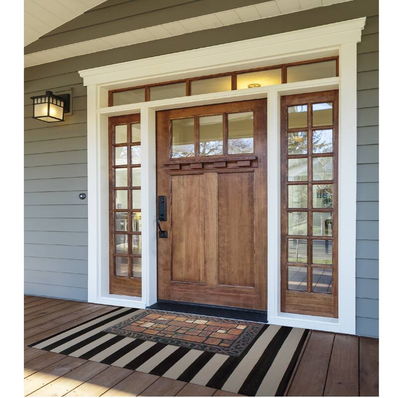 Brick Pattern Rectangular Welcome Doormat - 18" x 30"