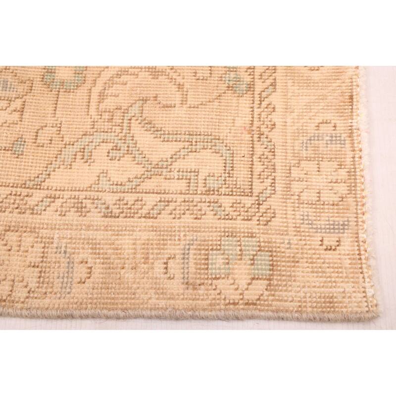 ECARPETGALLERY Hand-knotted Antalya Vintage Tan Wool Rug - 8'0 x 11'0