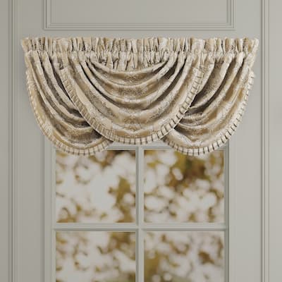 J. Queen New York Sondra Gold Window Waterfall Valance