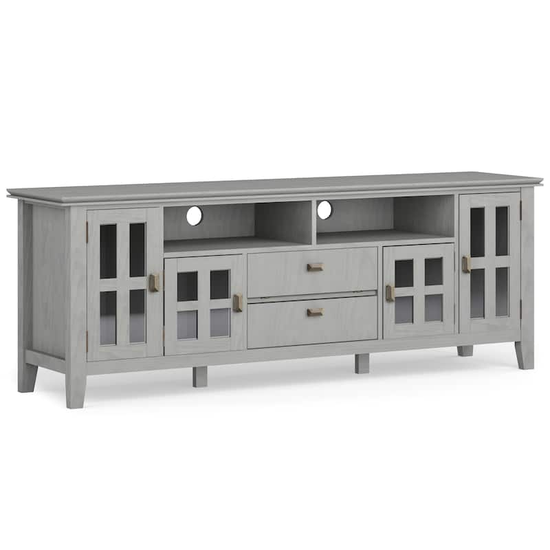 WYNDENHALL Stratford SOLID WOOD 72" Wide TV Media Stand For TVs up to 80"