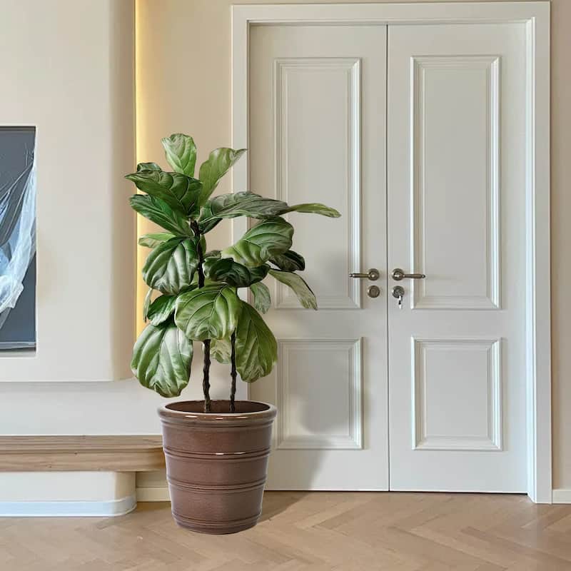 3 Breathable Handmade Ceramic Planters Ring Design for Succulent Herbs