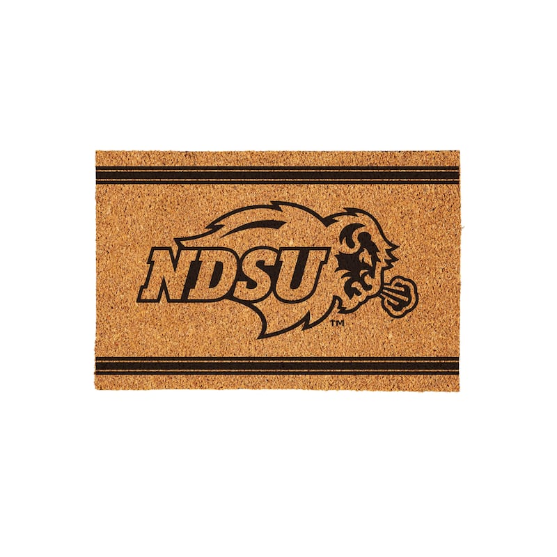 North Dakota State University Monochrome Indoor/Outdoor Coir Door Mat