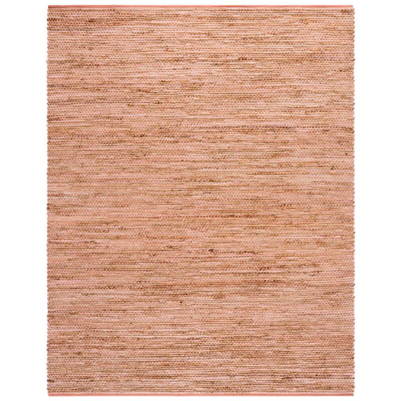 SAFAVIEH Handmade Cape Orania Cod Jute & Cotton Rug - 8' x 10' - Pink/Natural