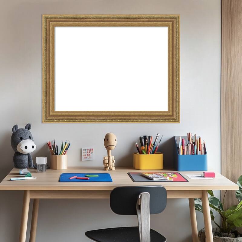 Elliot Gold Framed Dry Erase Magnetic Board