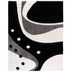 preview thumbnail 30 of 58, SAFAVIEH Florida Shag Riet Abstract 1.2-inch Thick Rug 8' x 10' - Black/Ivory