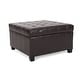 preview thumbnail 37 of 51, Veronica Contemporary Tufted Leather Storage Ottoman by Christopher Knight Home