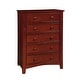 preview thumbnail 5 of 6, Hae Traditional Solid Wood 5-Drawer Chest by Furniture of America