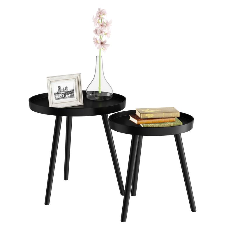 Lavish Home Set of 2 Nesting End Tables