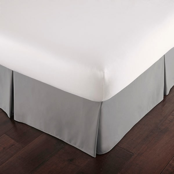 slide 1 of 1, Classic 15-inch Drop Bedskirt by Southshore Fine Linens Full - Steel Grey