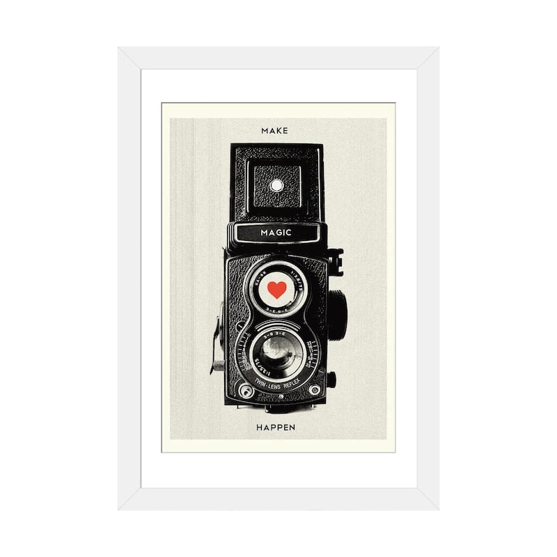 iCanvas "Make Magic Happen" by 2Toastdesign - White - 32x24x1