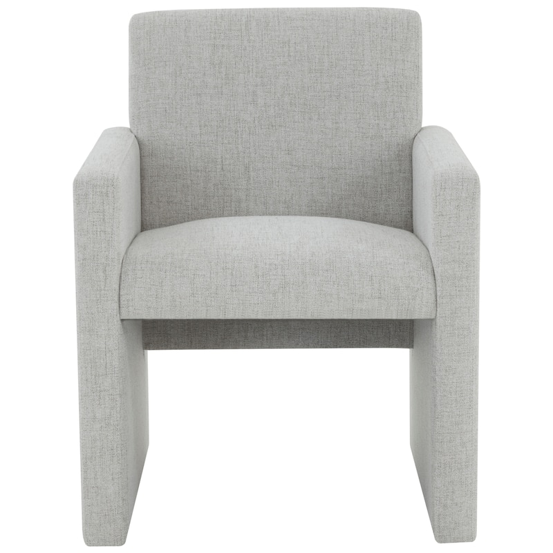 SAFAVIEH Couture Gunna Linen Arm Chair - 26" W x 25" D x 33" H - 26Wx25Dx33H