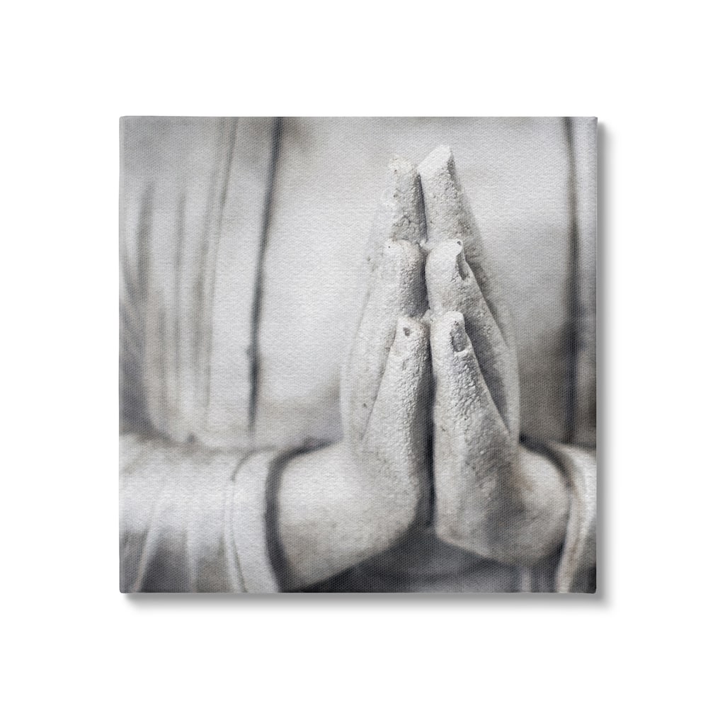 Stupell Buddha Prayer Hands Canvas Wall Art Design by LSR Design Studio