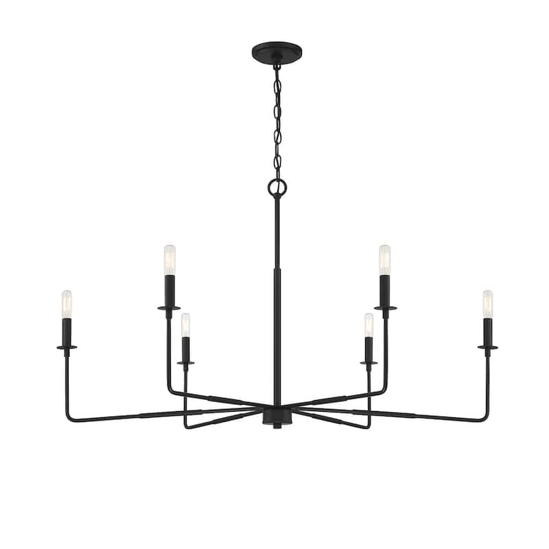 Savoy House Salerno 6 Light 42" Wide Chandelier