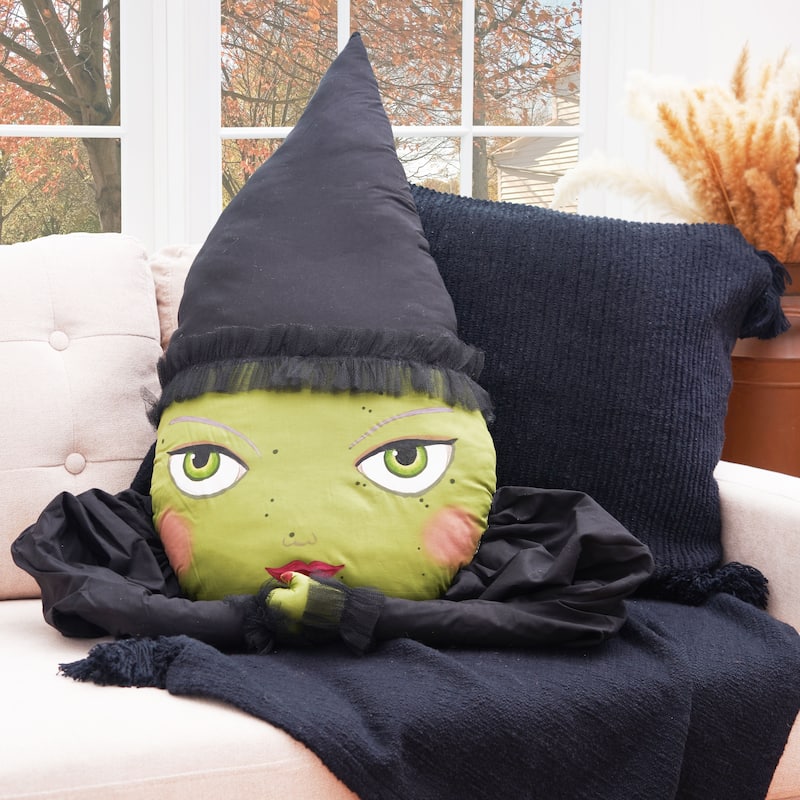 Resting Witch Face Zombinaland Halloween Decorative Soft Figurine Pillow