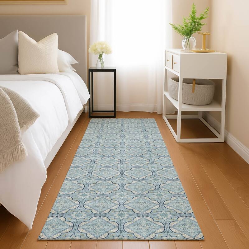 Machine Washable Indoor/ Outdoor Contemporary Granby Chantille Rug