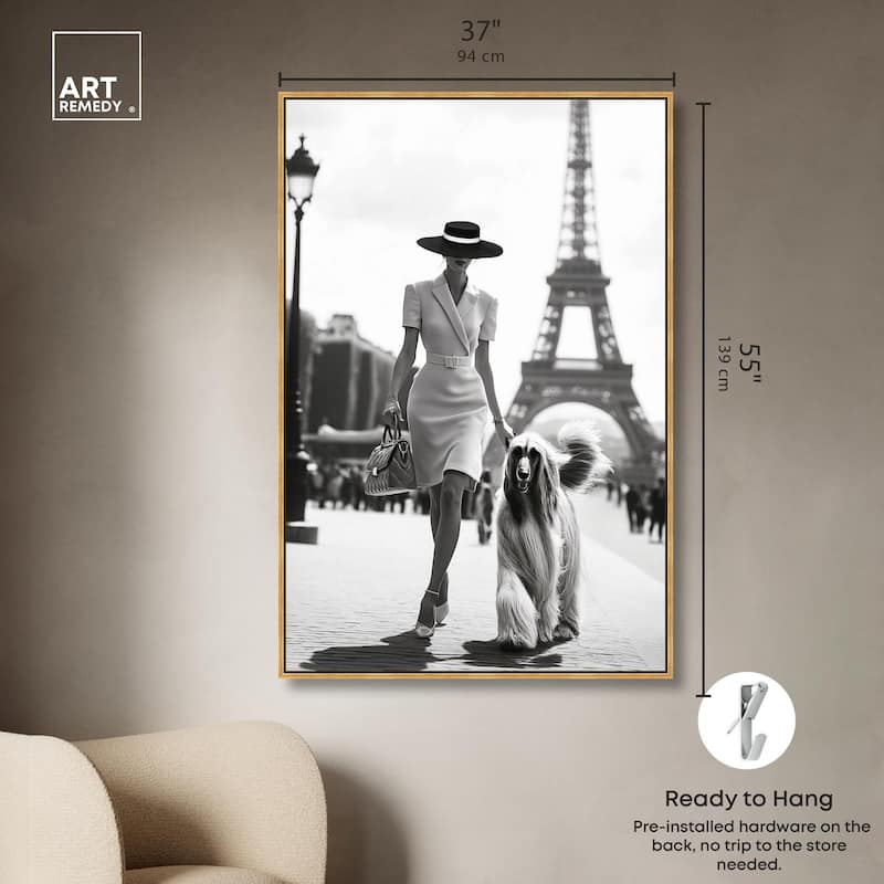 Fashionable Locks Noir Canvas by Art Remedy