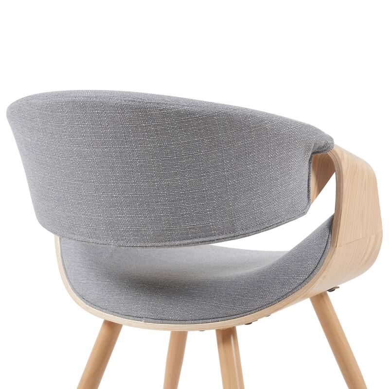 Carson Carrington Skibby Wood and Fabric Mid-century Dining Chair