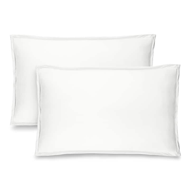 Bare Home Double Brushed Pillow Shams (Set of 2) - Standard - Cream