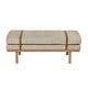 preview thumbnail 43 of 60, HomePop upholstered Bench with Wood Base