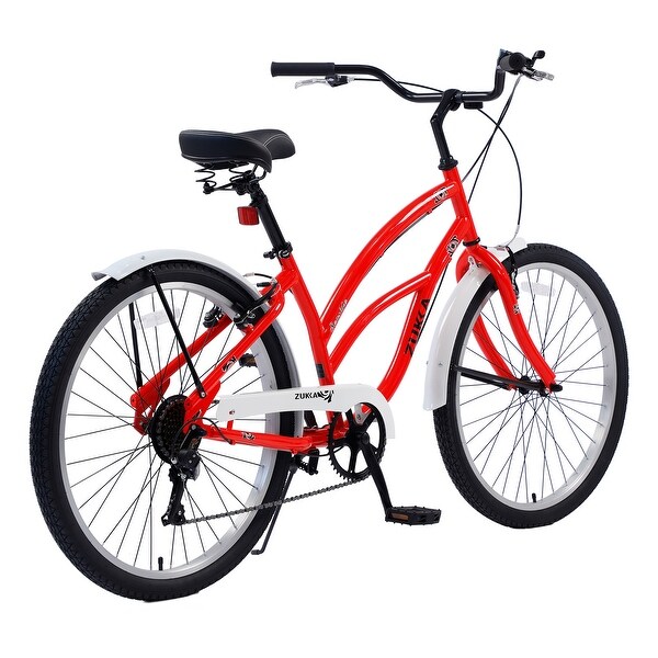 Women's Cruiser Bike with Shimano 7-Speed and Low Swooping