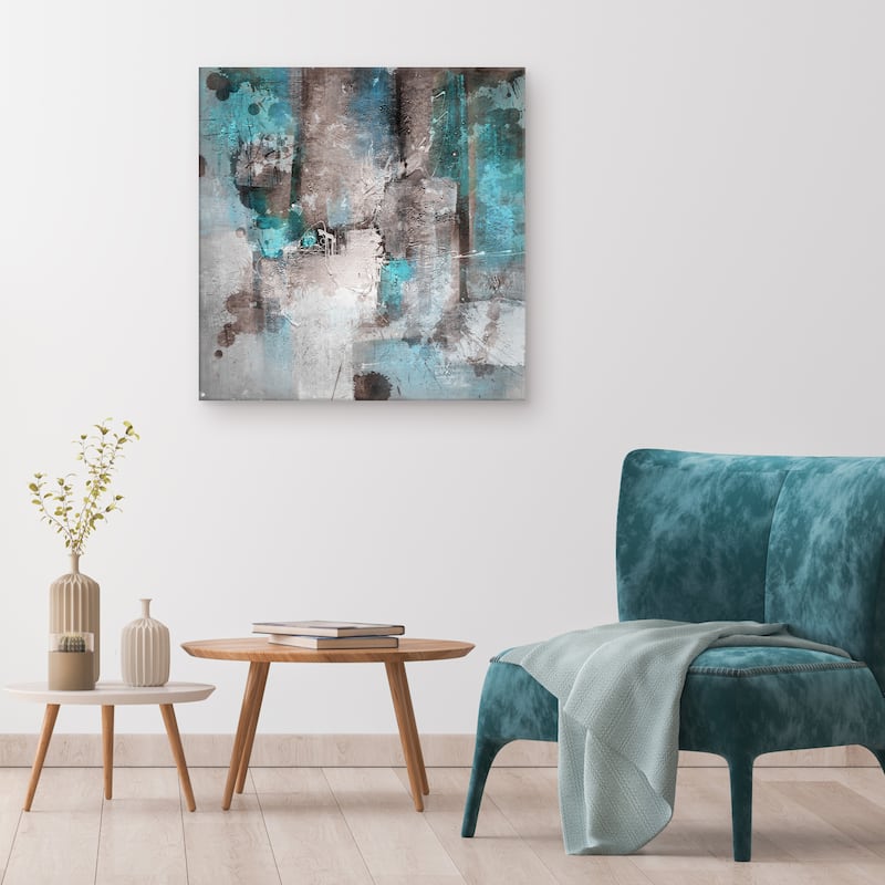 'Inkd XXVI' Abstract Wrapped Canvas Wall Art