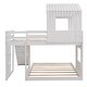 preview thumbnail 26 of 25, Twin-Over-Full Bunk Bed with Playhouse Design, Slide and Sturdy Wood Frame