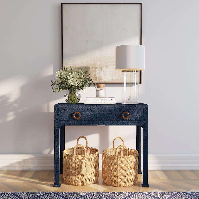 Chatham Raffia 1-Drawer Console Table