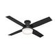 preview thumbnail 2 of 22, Hunter 52" Dempsey Flush Mount Ceiling Fan w/ LED Light Kit, Handheld Remote - Contemporary, Transitional - Low Profile