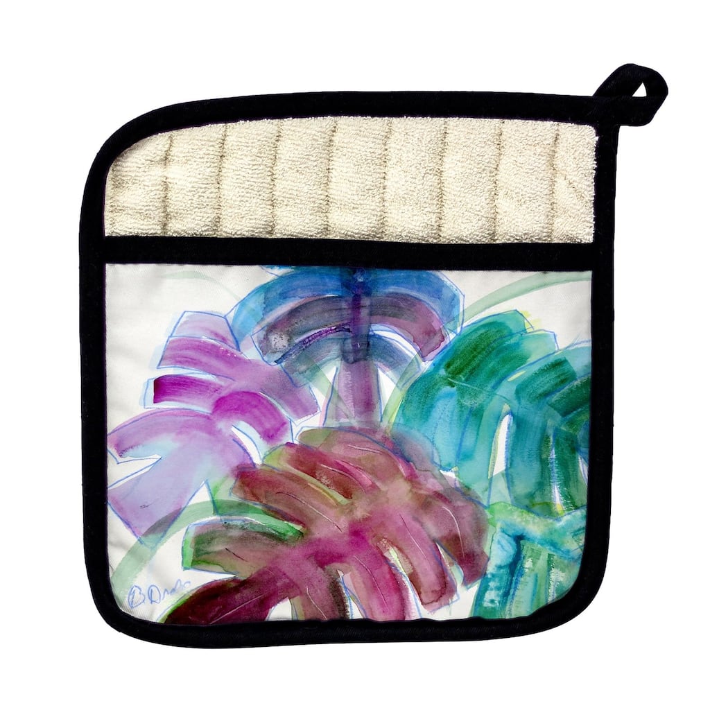 Monstera Leaves Pot Holder - 9x9
