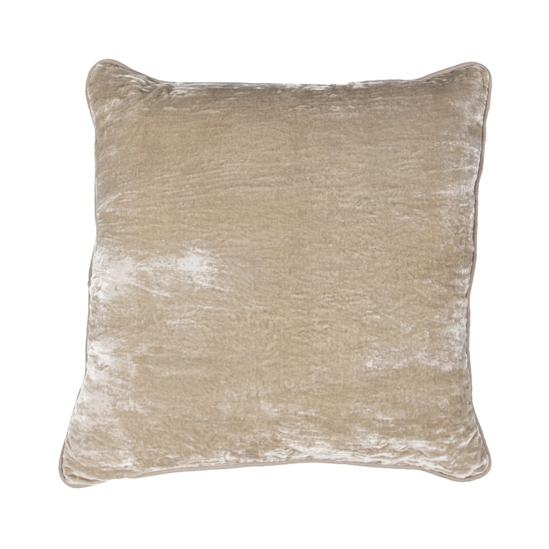 Villa by Classic Home Lexington Silk Blend Throw Pillow - 22x22 - Natural