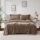 preview thumbnail 45 of 94, Soloft Plush Sheet Set by Madison Park Full - Brown